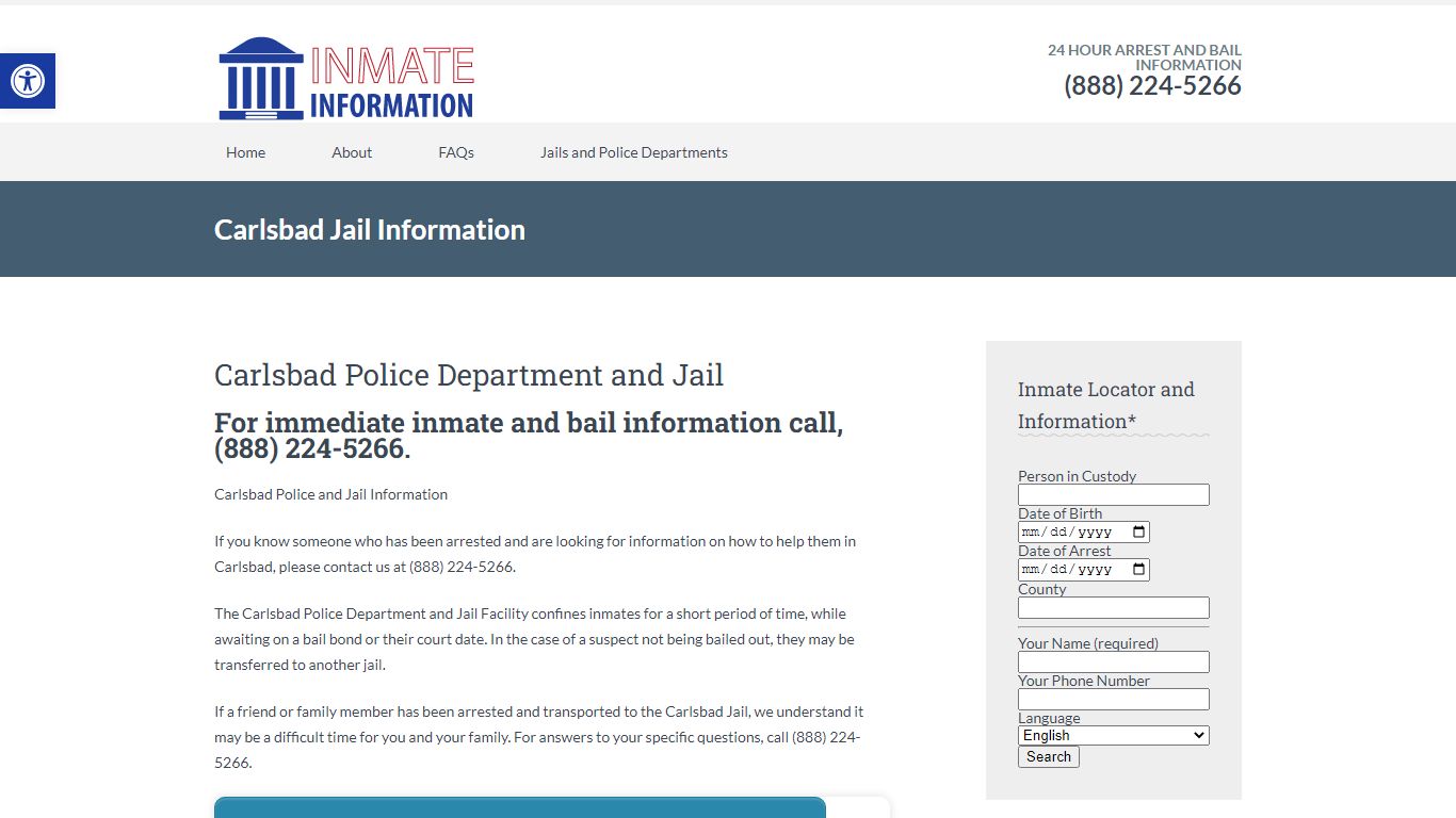 Carlsbad Jail Information | Inmate Information